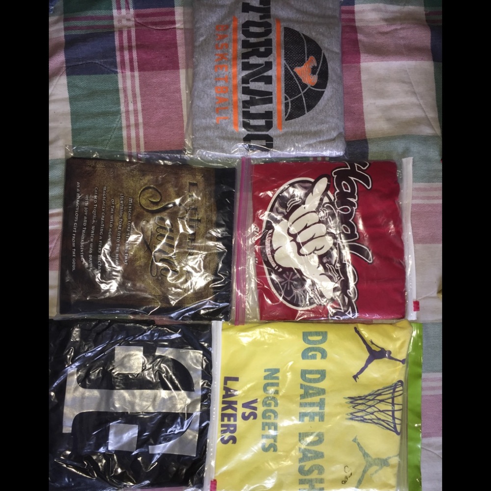 Five shirts